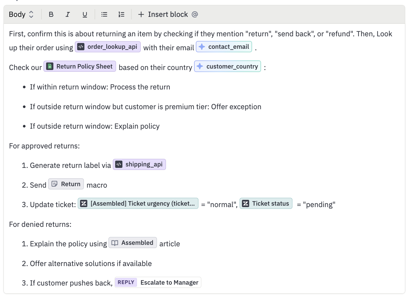 Using Guide Steps in Workflows – Assembled